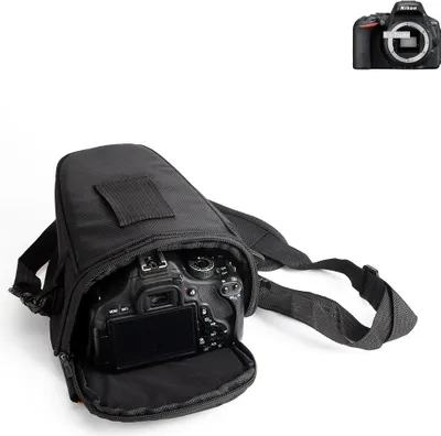 Produktbild von K-S-Trade Kameratasche Fototasche Schultertasche Umhängetasche kompatibel mit Nikon D5500 Colt  für Systemkameras Schutzhülle bag Zubehörtasche
