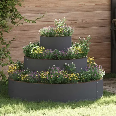Immagine prodotto di Maison Exclusive - Vaso da giardino antracite 90 x 90 x 20 cm