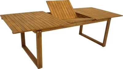 Produktbild von DEGAMO Gartentisch Ausziehtisch SANTIAGO 180/240x100cm, Akazie geölt, wetterfest