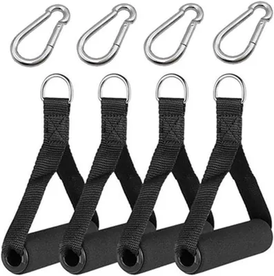 Immagine prodotto di Set di manubri da fitness per yoga, pilates e fitness - 4 pezzi con bottoni a pressione - per l'allenamento con cavi.
