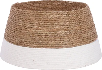 Obrázok produktu pre Sľuda Dekorácie Deka na vianočný stromček - H26 x Ø50 cm - Morská tráva - Biela