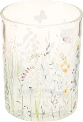 Produktbild von Windlicht Glas Schmetterlingsdesign für stimmungsvolle Wohnideen und Dekoration, 2 Stück