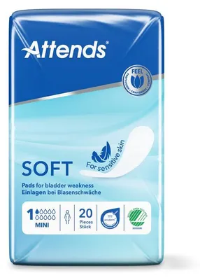 Productafbeelding van Attends Inlegger Soft Mini 1 (20 Stuks)