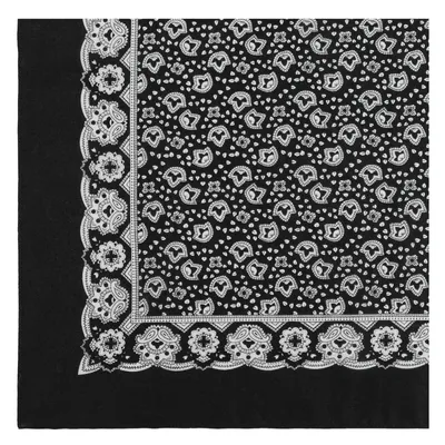 Produktbild von modAS Vierecktuch Bandana Kopftuch ca. 54x54 cm- Tuch in verschiedenen Designs und Farben aus Baumwolle in Schwarz Paisley