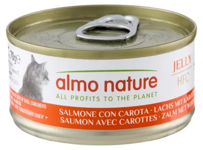 Productafbeelding van Almo Nature HFC Jelly kattenvoer, natvoer - Zalm met wortelen, 24 stuks (24 x 70g)