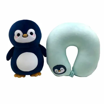 Produktbild von Adoramals Penguin Swapseazzz Reisekissen + Plü schtier