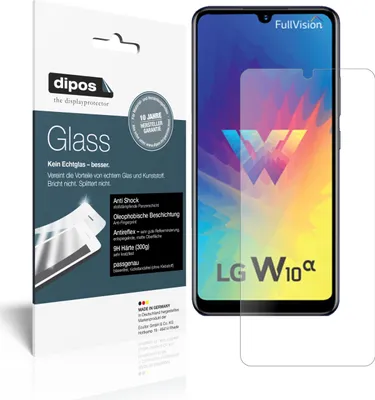 Produktbild von 1x Schutzfolie für LG W10 Alpha matt - Anti-Shock 9H Folie dipos Glass Kunststoffglas