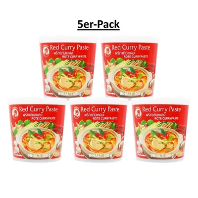 Produktbild von 5er-Pack COCK Currypaste rot 400g