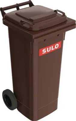 Produktbild von Müllgroßbehälter 80l HDPE braun fahrbar,n.EN 840 SULO
