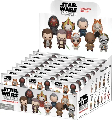 Obrázok produktu pre Star Wars 3D PVC prívesok na tašku The Phantom Menace Display (24)
