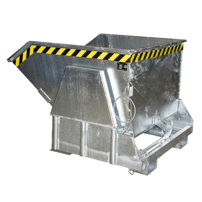 Produktbild von BAUER Kippbehälter - 1.000 l Volumen - 2.000 kg - Abrollmechanismus - verzinkt
