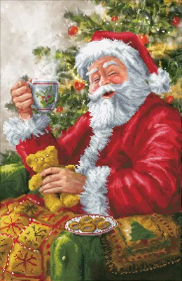 Zdjęcie produktu dla Diamond Dotz Santa'S Cuppa, Dorosły, Christmas, Wielobarwny, Zaawansowany, 800 mm, 520 mm