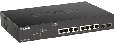 Produktbild von D-Link DGS-1100-10MPV2 10-Port PoE+ Gigabit Smart Switch 130W