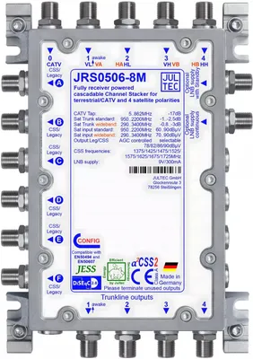 Produktbild von Jultec Einkabelmultischalter JRS0506-8M 5 auf 6/8UB