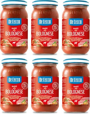 Produktbild von 6x De Cecco Ragù alla Bolognese con Vitellone Bianco dell’Appenino Centrale IGP Sauce mit weißem Rindfleisch aus dem zentralen Apennin IGP mit 100% italienischen Tomaten 190g