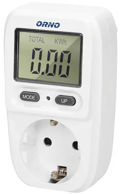 Image de Compteur d'électricité pour prise avec écran LCD et puissance maximale de 3680W