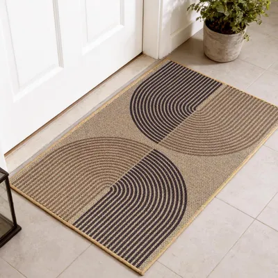 Immagine prodotto di Tappetino in juta, 50x80 cm, antiscivolo, ideale come zerbino per interni ed esterni