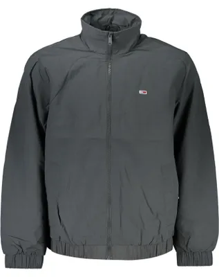 Produktbild von Herrenjacke Grau mit Logo-Stickerei & Reißverschluss aus recyceltem Nylon