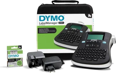 Obrázek produktu pro DYMO LabelManager LM 210D kufříková sada, QWERTY, D1, Tepelný přenos, 180 x 180 DPI, 12 mm/s, Bezdrátový