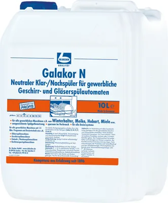 Produktbild von 1 "Dr. Becher" Galakor N Klar-/Nachspüler 10 l für gewerbl. Geschirrspülmaschinen