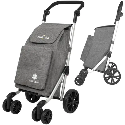 Zdjęcie produktu dla Colombo New Scal CRA006, Torba wózek, Szary, Aluminium, 35 kg, Monochromatyczny, 6 szt.