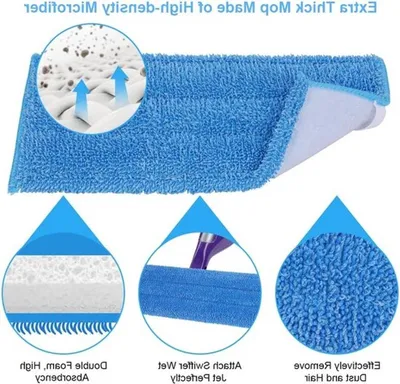 Wiederverwendbare Mop-Pads für Swiffer WetJet - 3 Stück Ersatz-Mikrofaser-Mopptücher für effiziente Bodenreinigung und