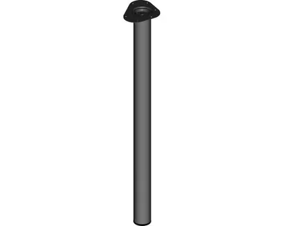 Obrázek produktu pro Walteco Nábytková noha kulatá, průměr 60mm, výška 900mm, černá