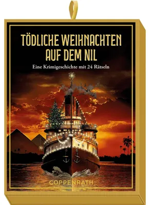 Productafbeelding van Schachtelspel - Een dodelijke kerst aan de Nijl: Een misdaadverhaal met 24 raadsels: Een kerstmisdaadkalender met 24 raadsels voor volwassenen (Literair kerstkalender)