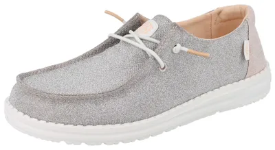 Produktbild von HEY DUDE Wendy Damen Schlupfsneaker metallic Glitzer Textil - Größe: 38