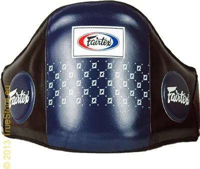 Immagine prodotto di Armatura panciera in pelle Fairtex BPV1, colore blu/nero