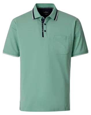 Produktbild von CasaModa Übergrößen Stretch-Poloshirt salbei