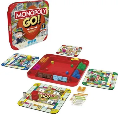 Zdjęcie produktu dla Monopoly GO!, Gra planszowa, Gra rodzinna, Czas gry 15 min, Inspiracja grą mobilną, Od 8 lat