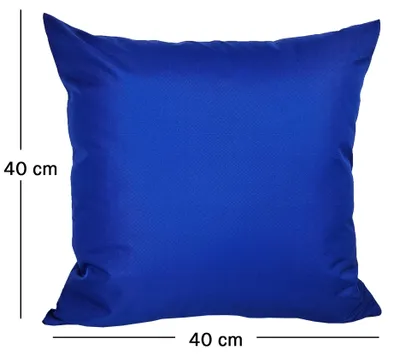 Produktbild von JACK 40x40cm Outdoor Lounge Kissen Dekokissen inkl. XXL-Füllung Wasserabweisend Sitzkissen Garten Stuhl Lotus Effekt, Farbe:Blau