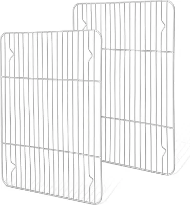 Image de Set de grilles à pâtisserie en acier inoxydable 38,6 x 28,4 cm, 2 pièces