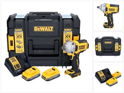 Productafbeelding van DeWalt DCF 892 E2T accu-slagmoersleutel 18 V 813 Nm 1/2" borstelloos + 2x accu 1,7 Ah + oplader + TSTAK