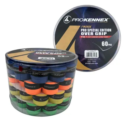 Immagine prodotto di Confezione PROKENNEX OVERGRIP 60pz COLORATI 0,75mm 60 Box Tennis Over Grip Color Pro Kennex