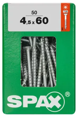 Produktbild von Spax Universalschrauben 4.5 x 60 mm TX 20 Senkkopf - 50 Stk.