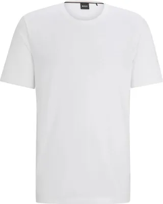 Produktbild von BOSS Loungewear O T-Shirt Mix Match Stretch Baumwolle Logo Stickerei Weiß S
