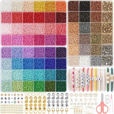 Image de RUBY perles pour bracelets Set DIY bijoux pastel 3mm perles de lettres