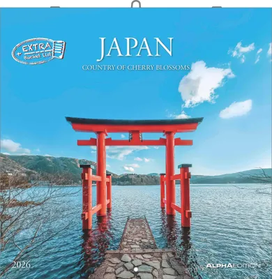 Produktbild von Japan 2026 - Wand-Kalender - Broschüren-Kalender - 30x30 - 30x60 geöffnet - Reise-Kalender