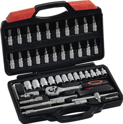 Produktbild von Now Steckschlüsselsatz 45tlg. 1/4″ SW 4-14 mm Anzahl Zähne 72 6-kant - S4000802099
