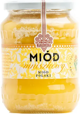 Zdjęcie produktu dla Miód mniszkowy 700ml/1kg - Schronisko Bukowina