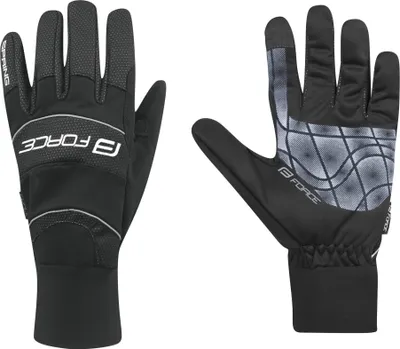 Produktbild von Handschuhe FORCE WINDSTER SPRING black +5 °C bis +10 °C : Größe - S Größe: S