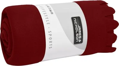 Produktbild von Fleecedecke mit abgerundeten Fransen wine, Gr. one size