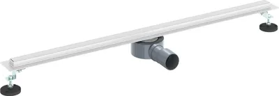 Productafbeelding van vidaXL 360° doucheput met slim ontwerp, zilverkleurig, 90 cm, roestvrij staal 304