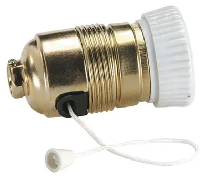 Messing-Lamphouder mit Kette, 1 Stück, vintage Design