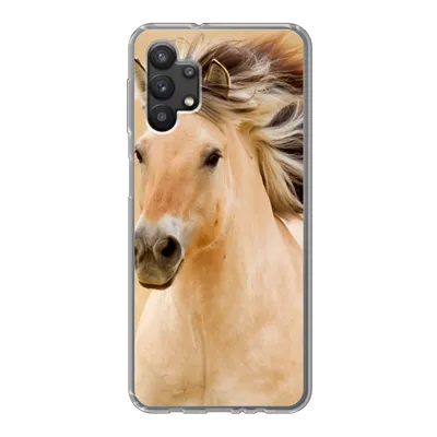 Produktbild von MuchoWow® Handyhülle Schutzhülle Hülle für Samsung Galaxy A32 5G Pferde - Tiere - Mähne - Porträt Silikon Softcase Handy Hülle - Softcase