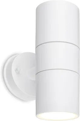 Obrázek produktu pro Nástěnné svítidlo Briloner LED, ochrana proti stříkající vodě a prachu, svítí nahoru a dolů, bílé, rozměry: 16 x 7,5 x 11 cm