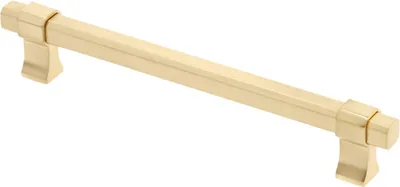 Produktbild von GTV - Möbelgriff IMPERIAL | Griff Griffe Möbelgriffe | Lange 19,4 cm | Bohrlochabstand 16 cm | ZnAl |Gold gebürstet