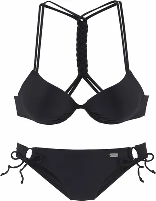 Produktbild von Buffalo Push-Up-Bikini schwarz Größe 32 Cup A